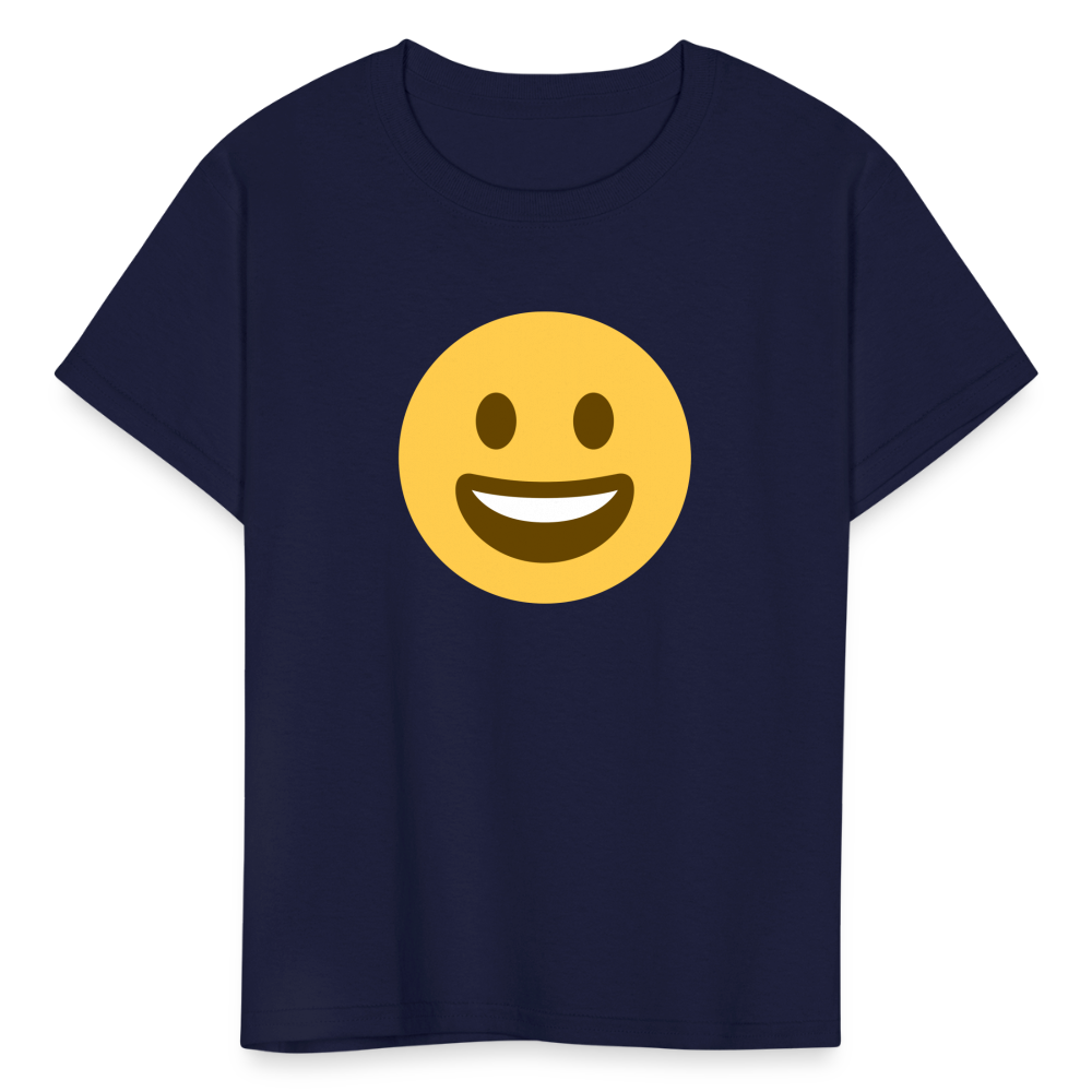 😀 Grinning Face (Twemoji) Kids' T-Shirt - navy