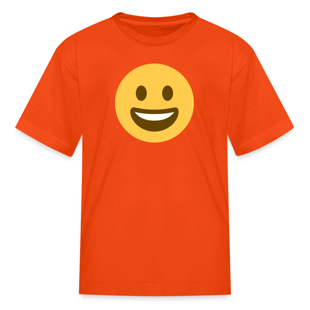 😀 Grinning Face (Twemoji) Kids' T-Shirt - orange