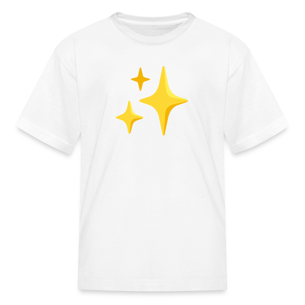 ✨ Sparkles (Google Noto Color Emoji) Kids' T-Shirt - white