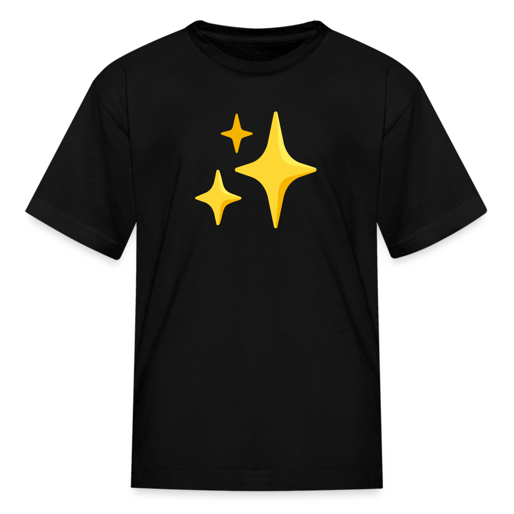 ✨ Sparkles (Google Noto Color Emoji) Kids' T-Shirt - black