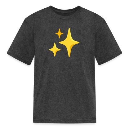 ✨ Sparkles (Google Noto Color Emoji) Kids' T-Shirt - heather black