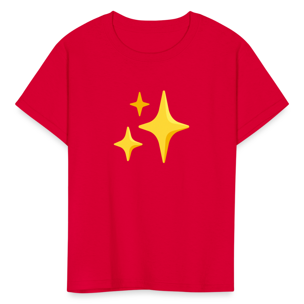 ✨ Sparkles (Google Noto Color Emoji) Kids' T-Shirt - red