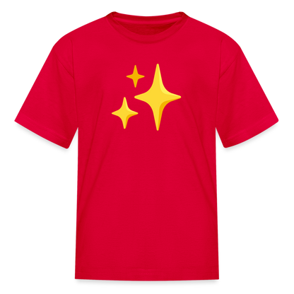 ✨ Sparkles (Google Noto Color Emoji) Kids' T-Shirt - red