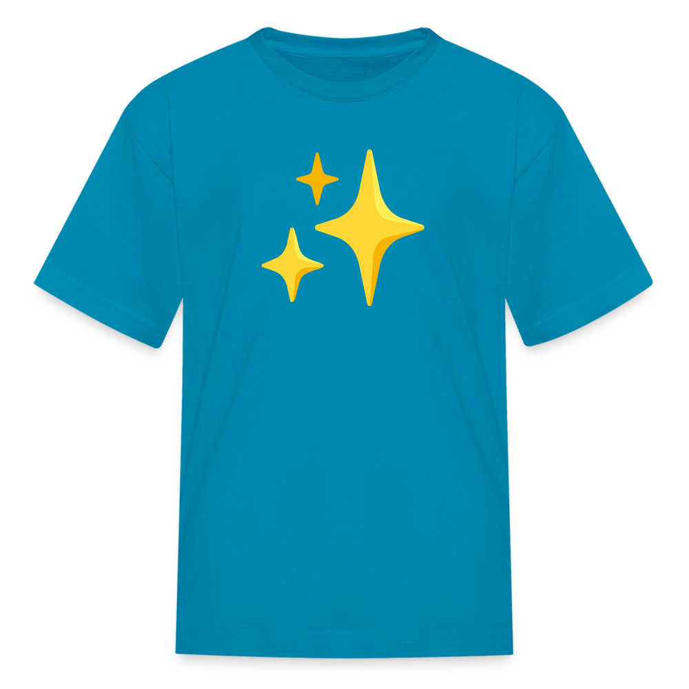 ✨ Sparkles (Google Noto Color Emoji) Kids' T-Shirt - turquoise