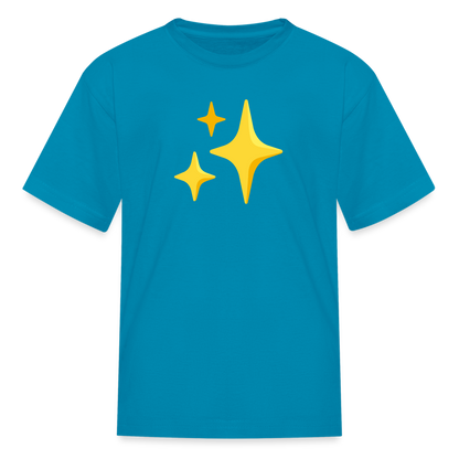 ✨ Sparkles (Google Noto Color Emoji) Kids' T-Shirt - turquoise
