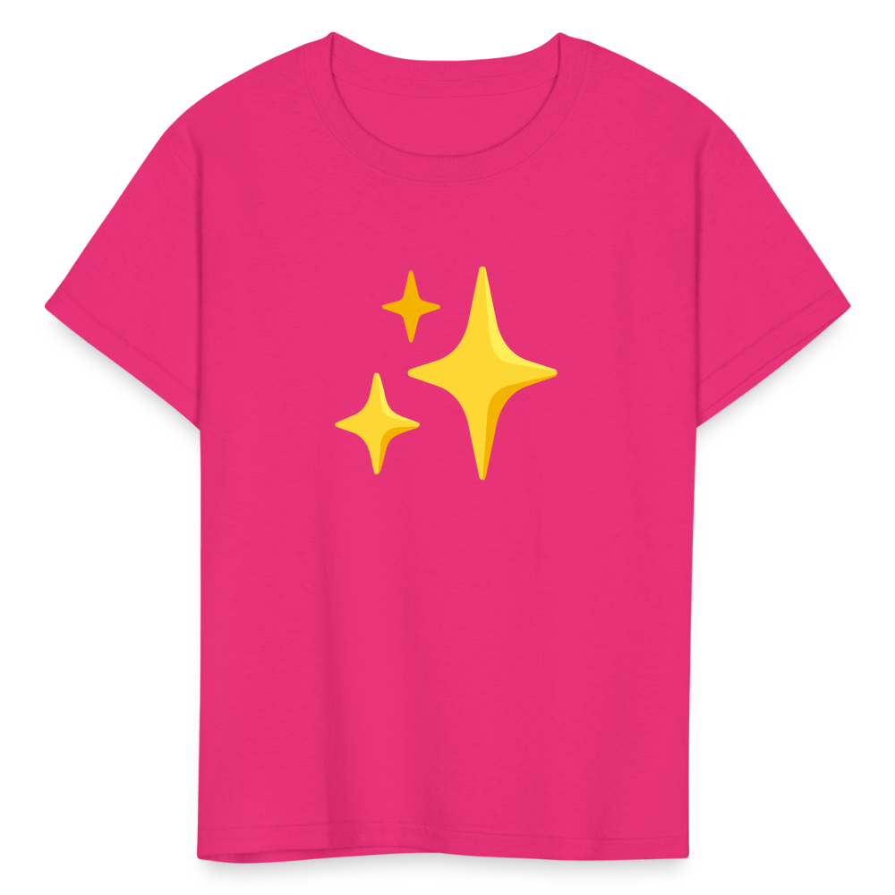 ✨ Sparkles (Google Noto Color Emoji) Kids' T-Shirt - fuchsia