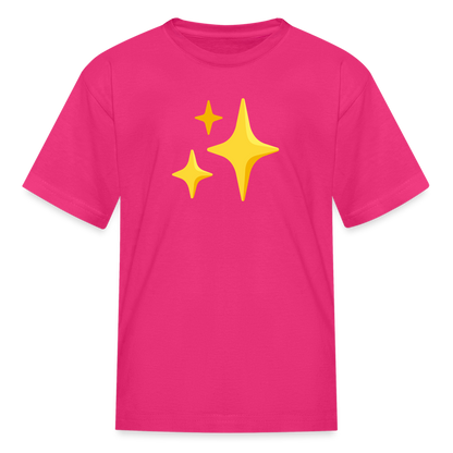 ✨ Sparkles (Google Noto Color Emoji) Kids' T-Shirt - fuchsia