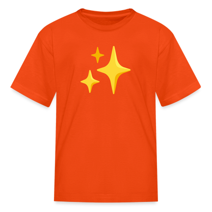 ✨ Sparkles (Google Noto Color Emoji) Kids' T-Shirt - orange