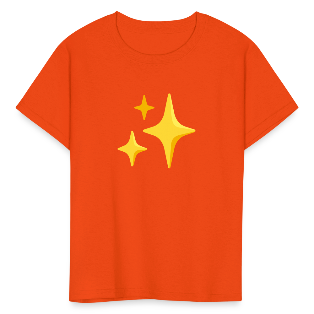 ✨ Sparkles (Google Noto Color Emoji) Kids' T-Shirt - orange
