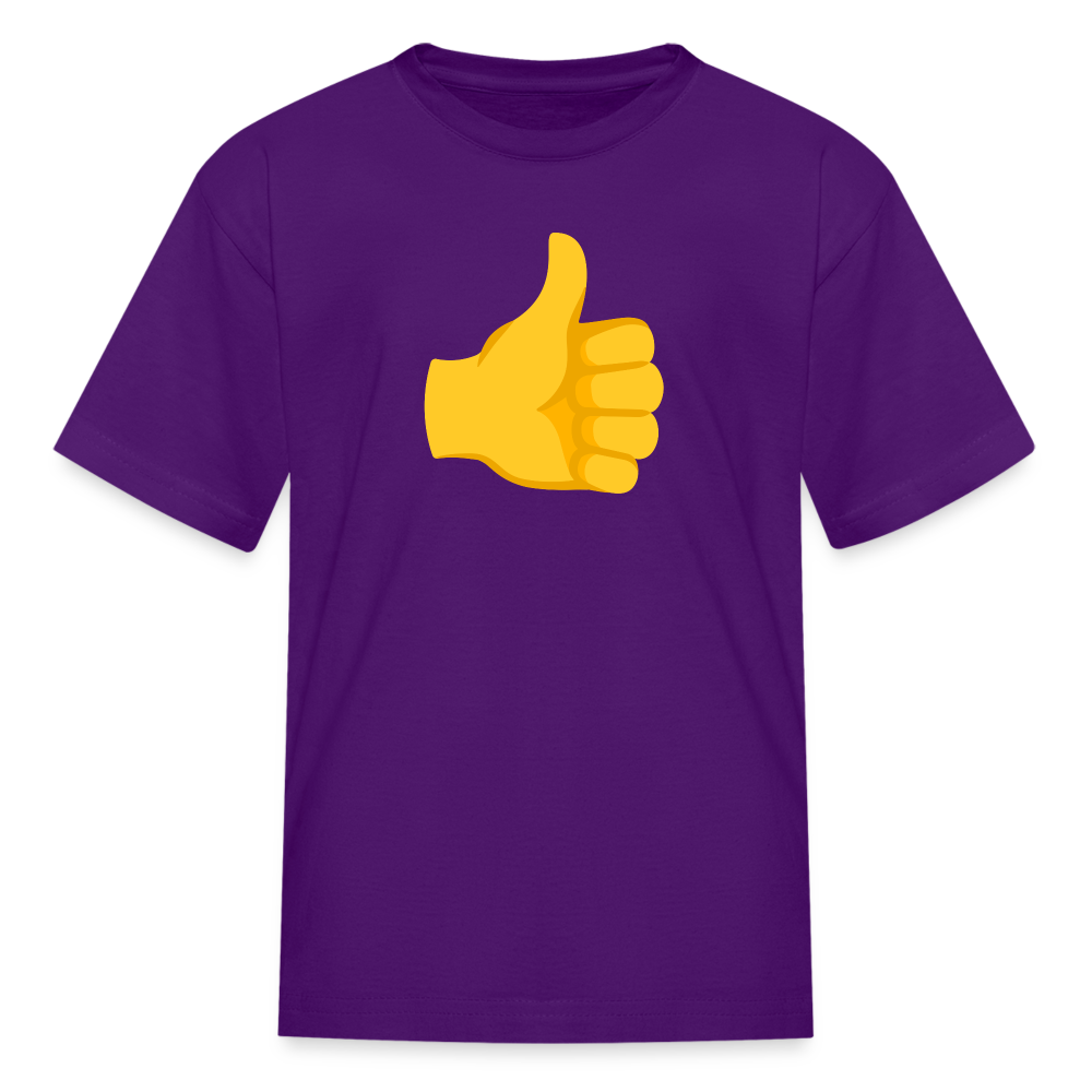 👍 Thumbs Up (Google Noto Color Emoji) Kids' T-Shirt - purple