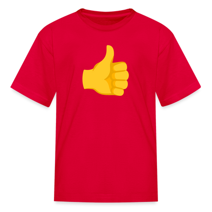 👍 Thumbs Up (Google Noto Color Emoji) Kids' T-Shirt - red