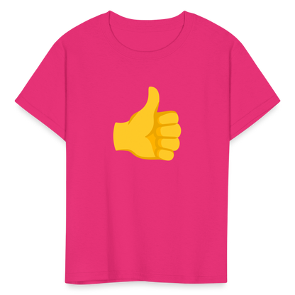 👍 Thumbs Up (Google Noto Color Emoji) Kids' T-Shirt - fuchsia