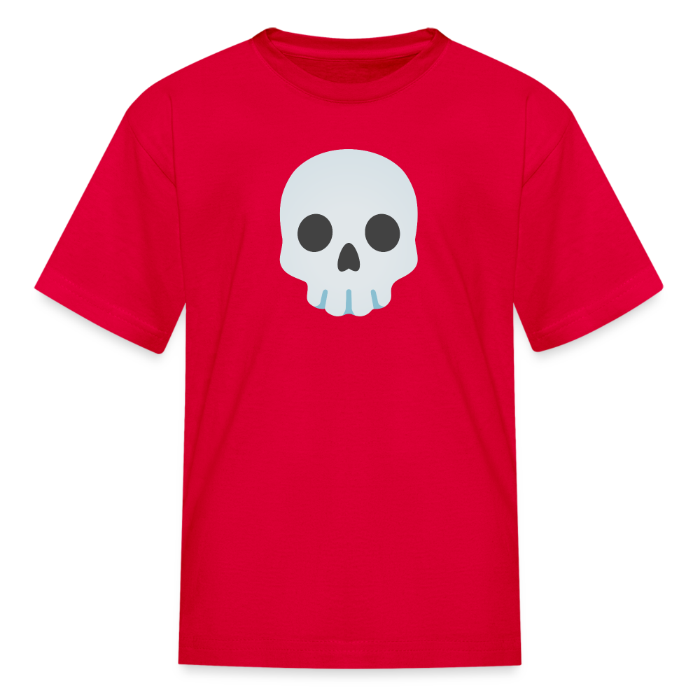 💀 Skull (Google Noto Color Emoji) Kids' T-Shirt - red