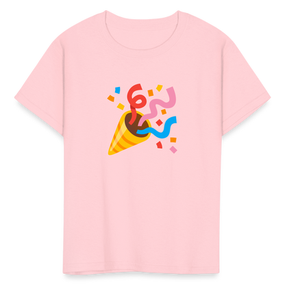 🎉 Party Popper (Google Noto Color Emoji) Kids' T-Shirt - pink
