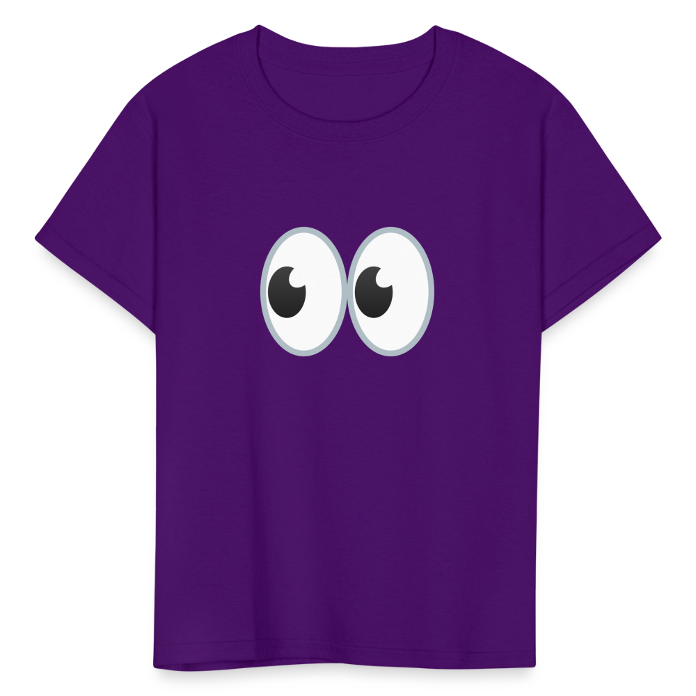 👀 Eyes (Google Noto Color Emoji) Kids' T-Shirt - purple