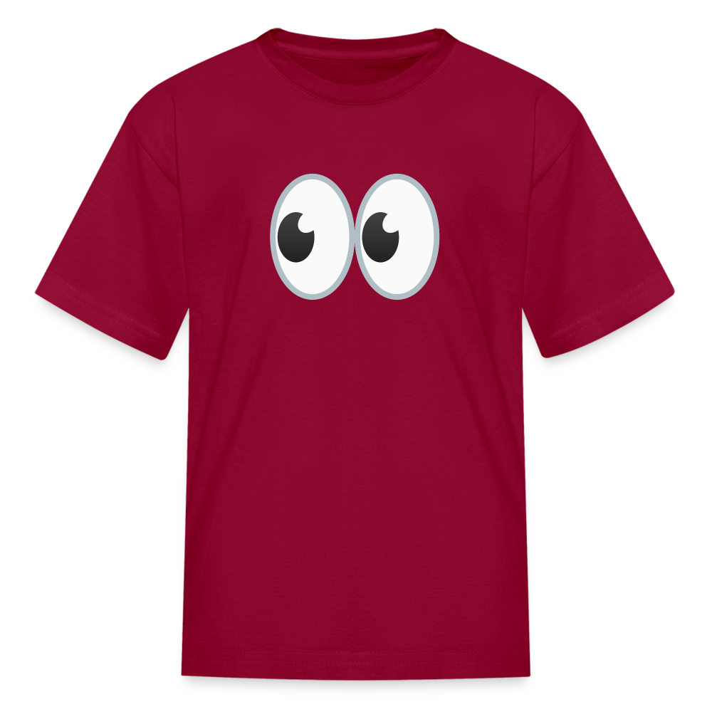 👀 Eyes (Google Noto Color Emoji) Kids' T-Shirt - dark red