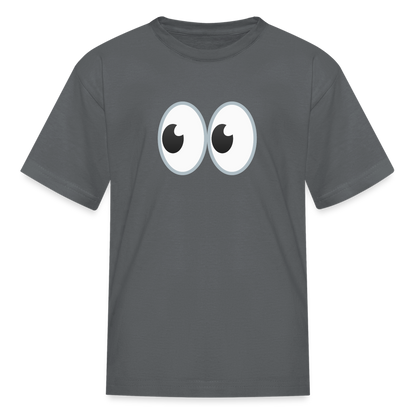 👀 Eyes (Google Noto Color Emoji) Kids' T-Shirt - charcoal