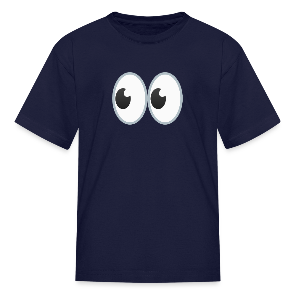 👀 Eyes (Google Noto Color Emoji) Kids' T-Shirt - navy