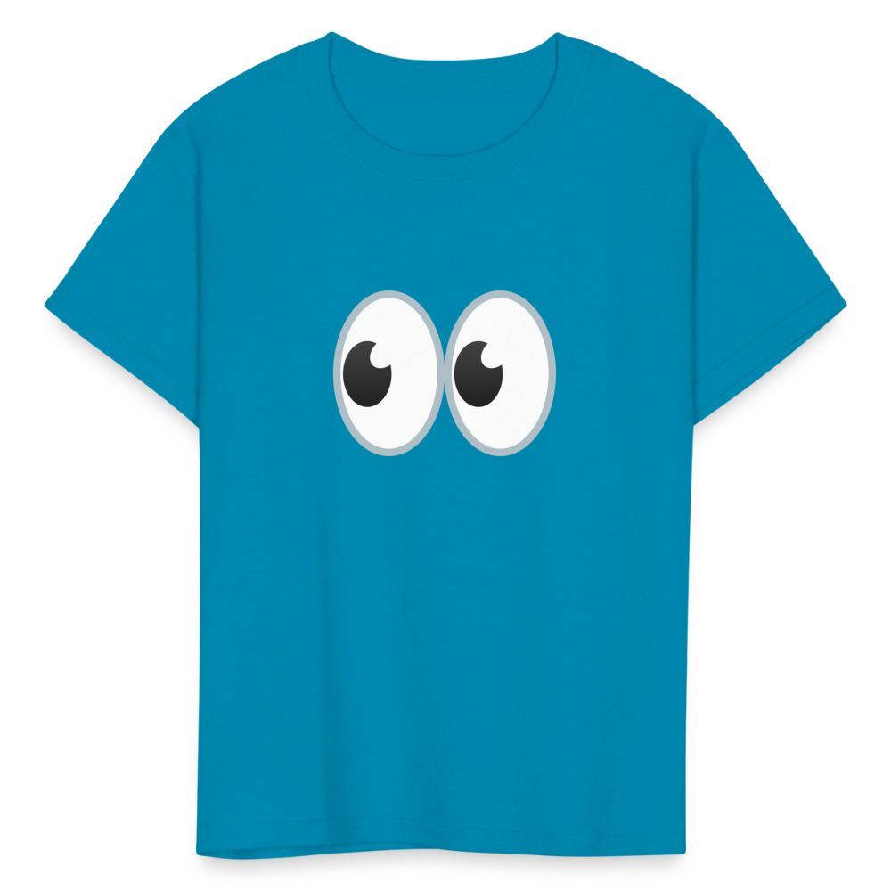 👀 Eyes (Google Noto Color Emoji) Kids' T-Shirt - turquoise