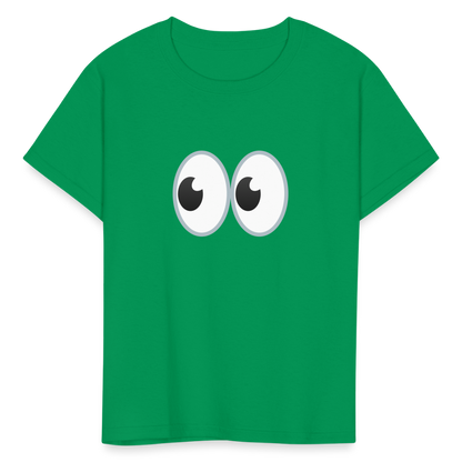 👀 Eyes (Google Noto Color Emoji) Kids' T-Shirt - kelly green