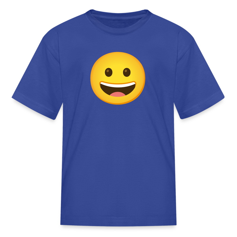 😀 Grinning Face (Google Noto Color Emoji) Kids' T-Shirt - royal blue