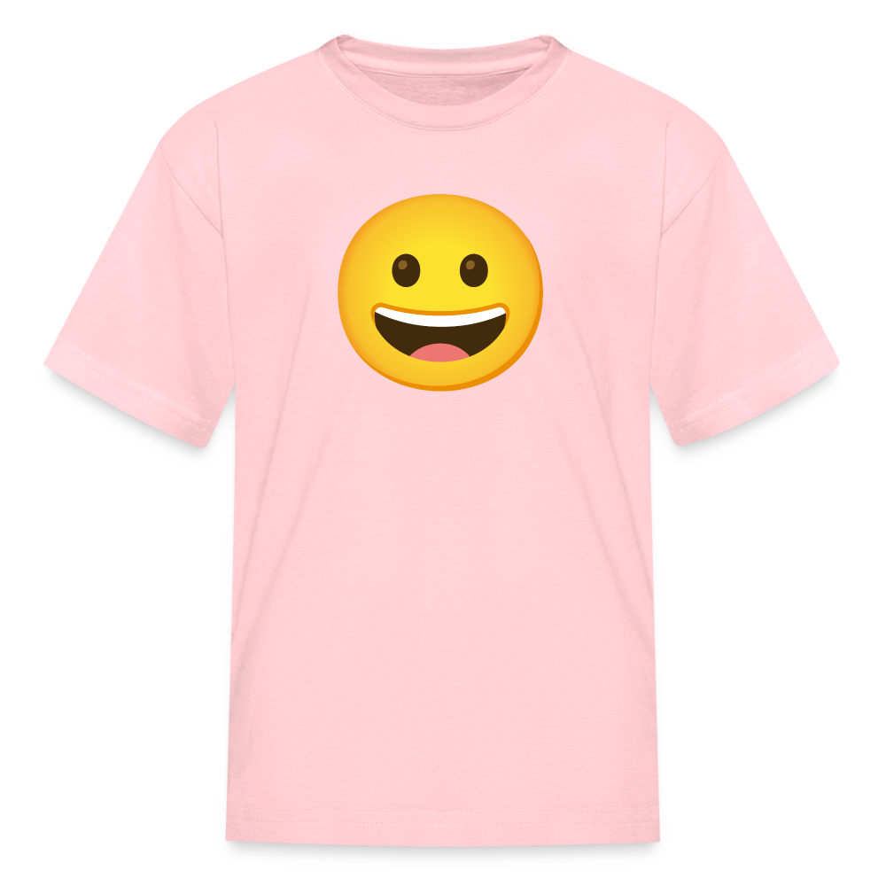 😀 Grinning Face (Google Noto Color Emoji) Kids' T-Shirt - pink