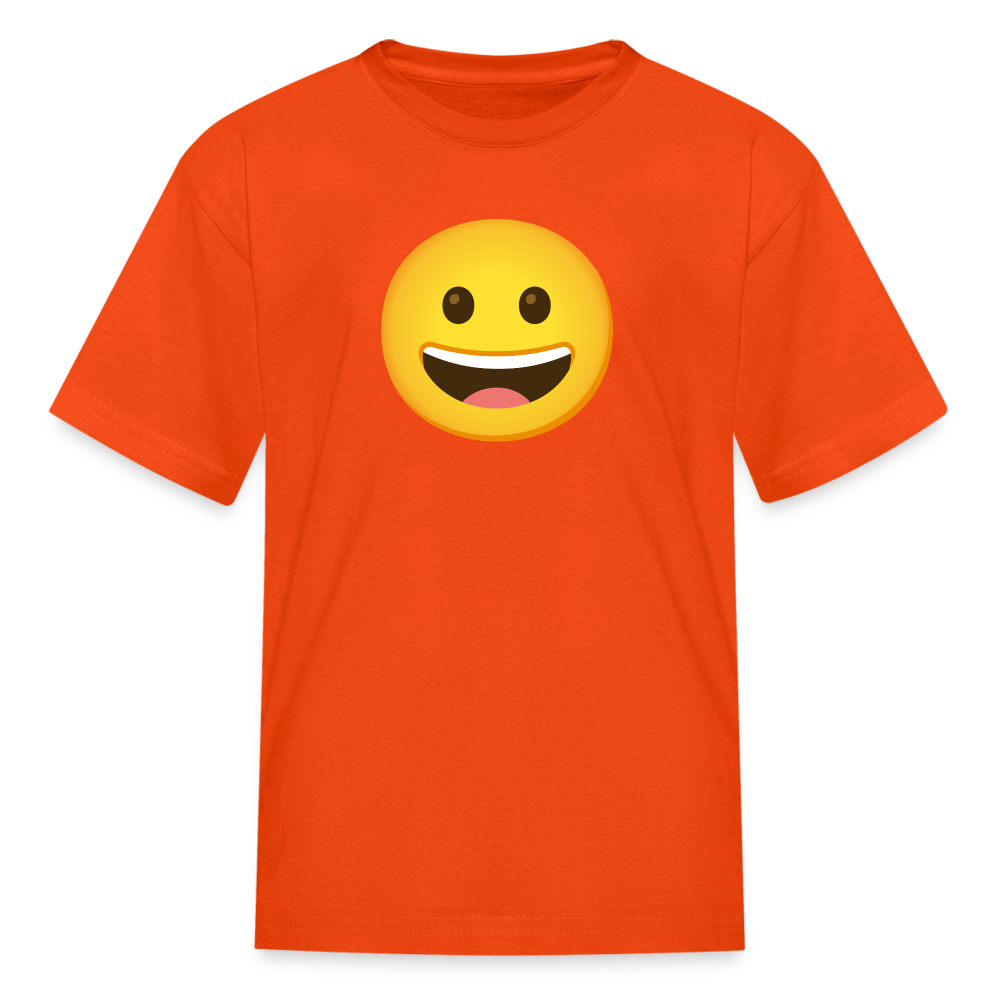 😀 Grinning Face (Google Noto Color Emoji) Kids' T-Shirt - orange