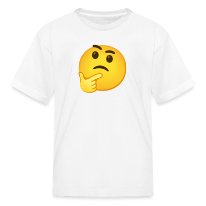 🤔 Thinking Face (Google Noto Color Emoji) Kids' T-Shirt - white