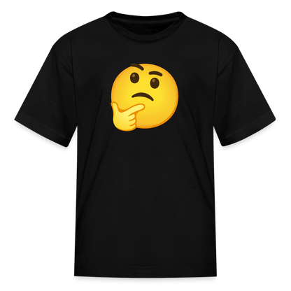 🤔 Thinking Face (Google Noto Color Emoji) Kids' T-Shirt - black