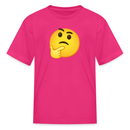 🤔 Thinking Face (Google Noto Color Emoji) Kids' T-Shirt - fuchsia
