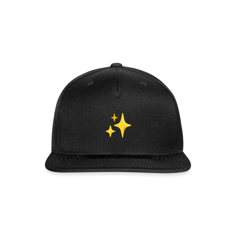 ✨ Sparkles (Google Noto Color Emoji) Snapback Baseball Cap - black