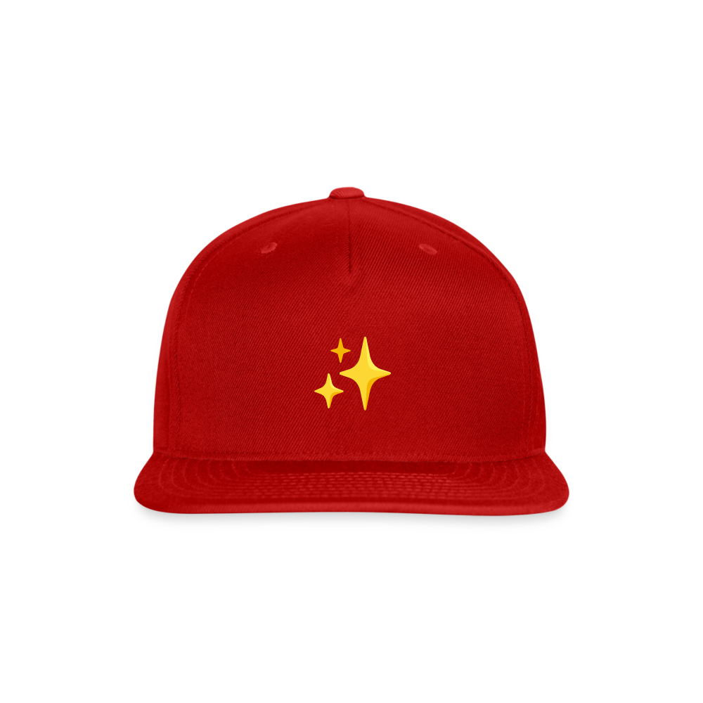 ✨ Sparkles (Google Noto Color Emoji) Snapback Baseball Cap - red