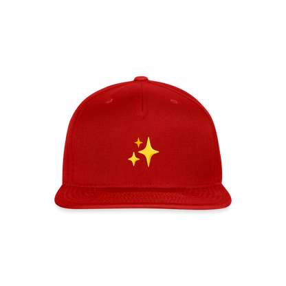 ✨ Sparkles (Google Noto Color Emoji) Snapback Baseball Cap - red