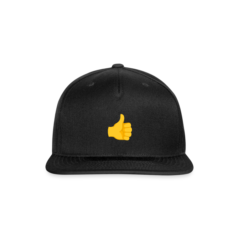 👍 Thumbs Up (Google Noto Color Emoji) Snapback Baseball Cap - black