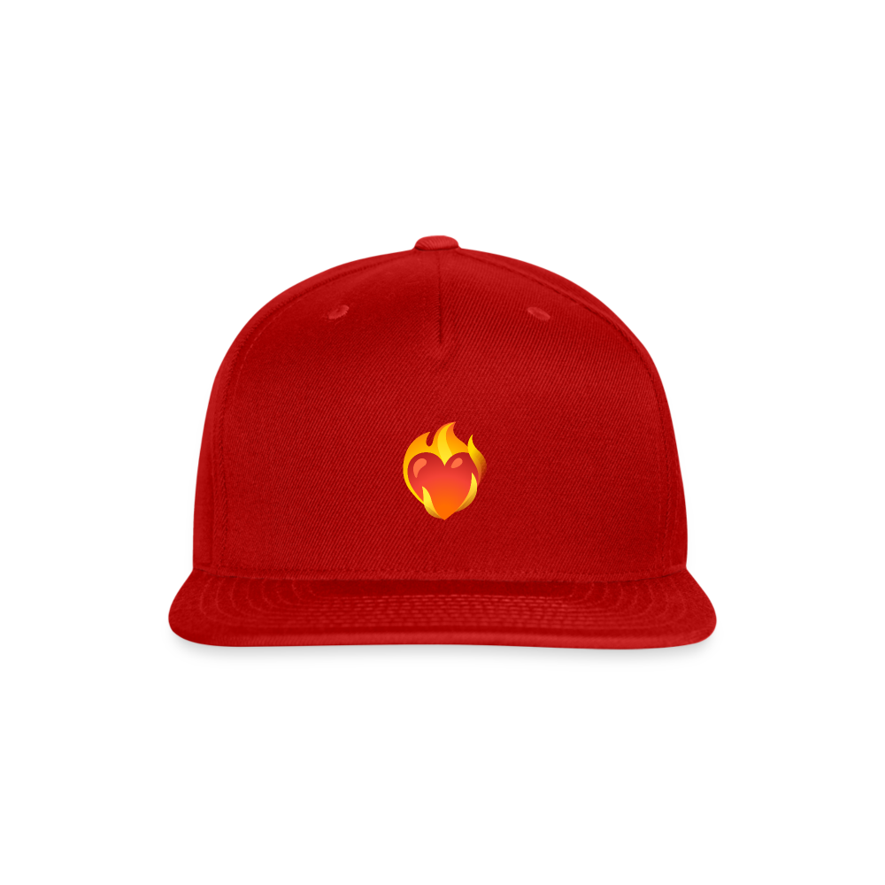 ❤️‍🔥 Heart on Fire (Google Noto Color Emoji) Snapback Baseball Cap - red