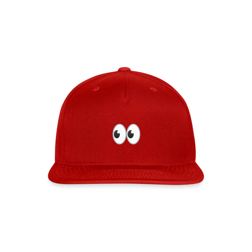 👀 Eyes (Google Noto Color Emoji) Snapback Baseball Cap - red
