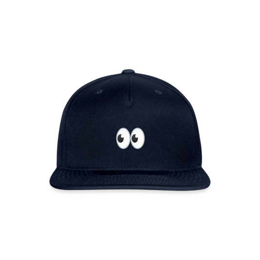 👀 Eyes (Google Noto Color Emoji) Snapback Baseball Cap - navy