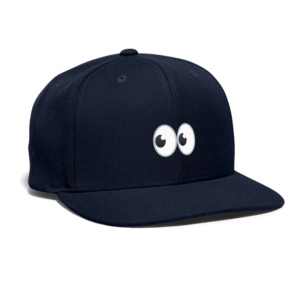 👀 Eyes (Google Noto Color Emoji) Snapback Baseball Cap - navy