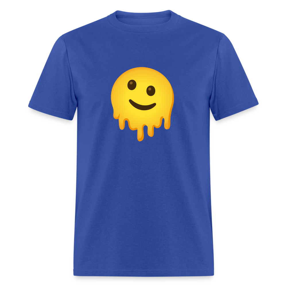 🫠 Melting Face (Google Noto Color Emoji) Unisex Classic T-Shirt - royal blue