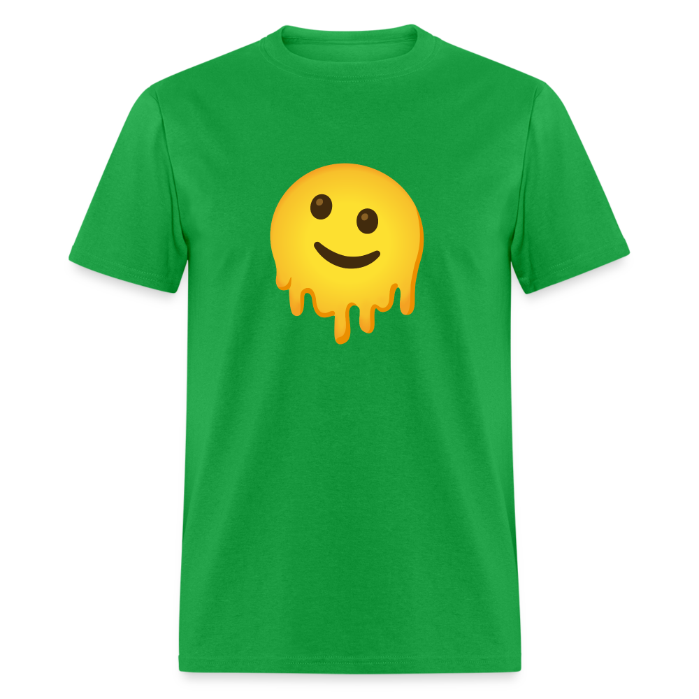 🫠 Melting Face (Google Noto Color Emoji) Unisex Classic T-Shirt - bright green