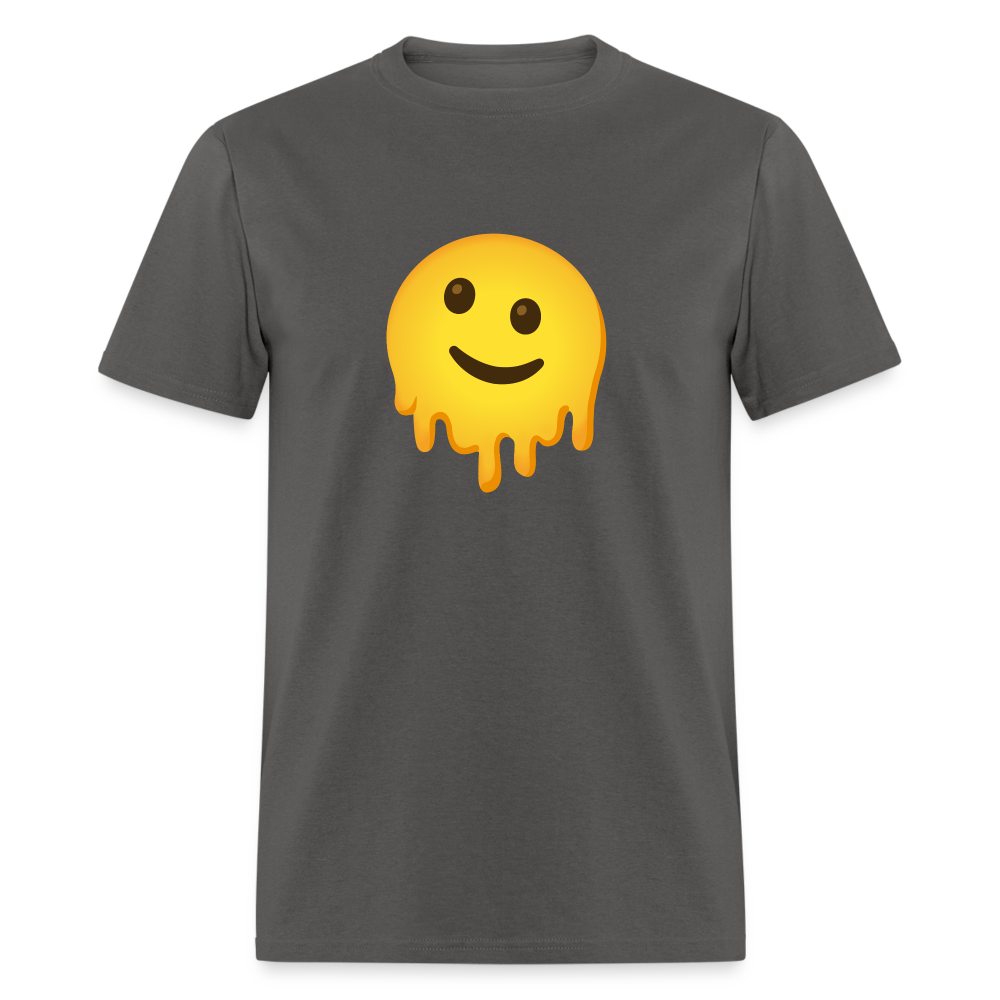 🫠 Melting Face (Google Noto Color Emoji) Unisex Classic T-Shirt - charcoal