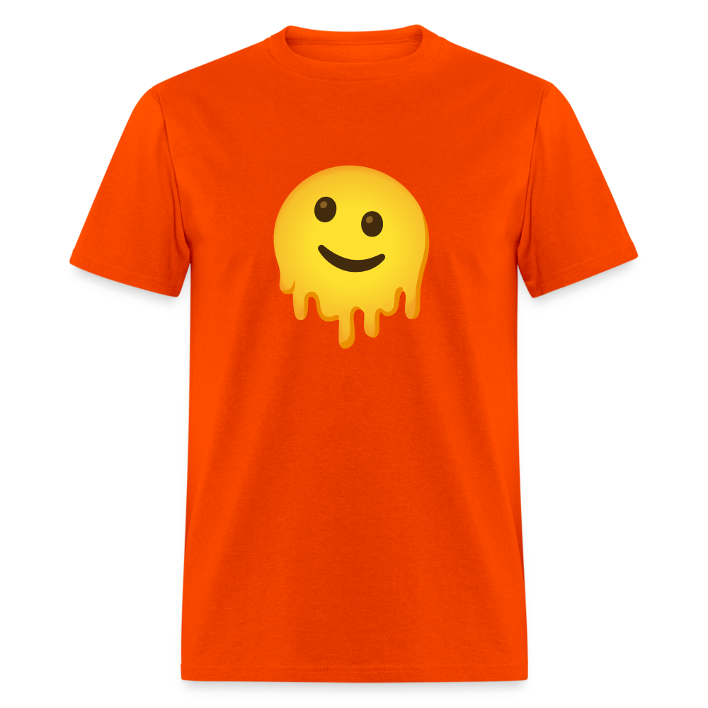 🫠 Melting Face (Google Noto Color Emoji) Unisex Classic T-Shirt - orange
