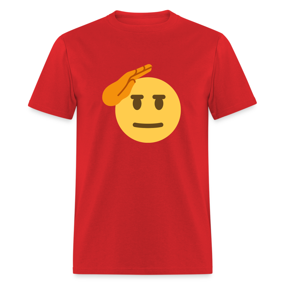 🫡 Saluting Face (Twemoji) Unisex Classic T-Shirt - red