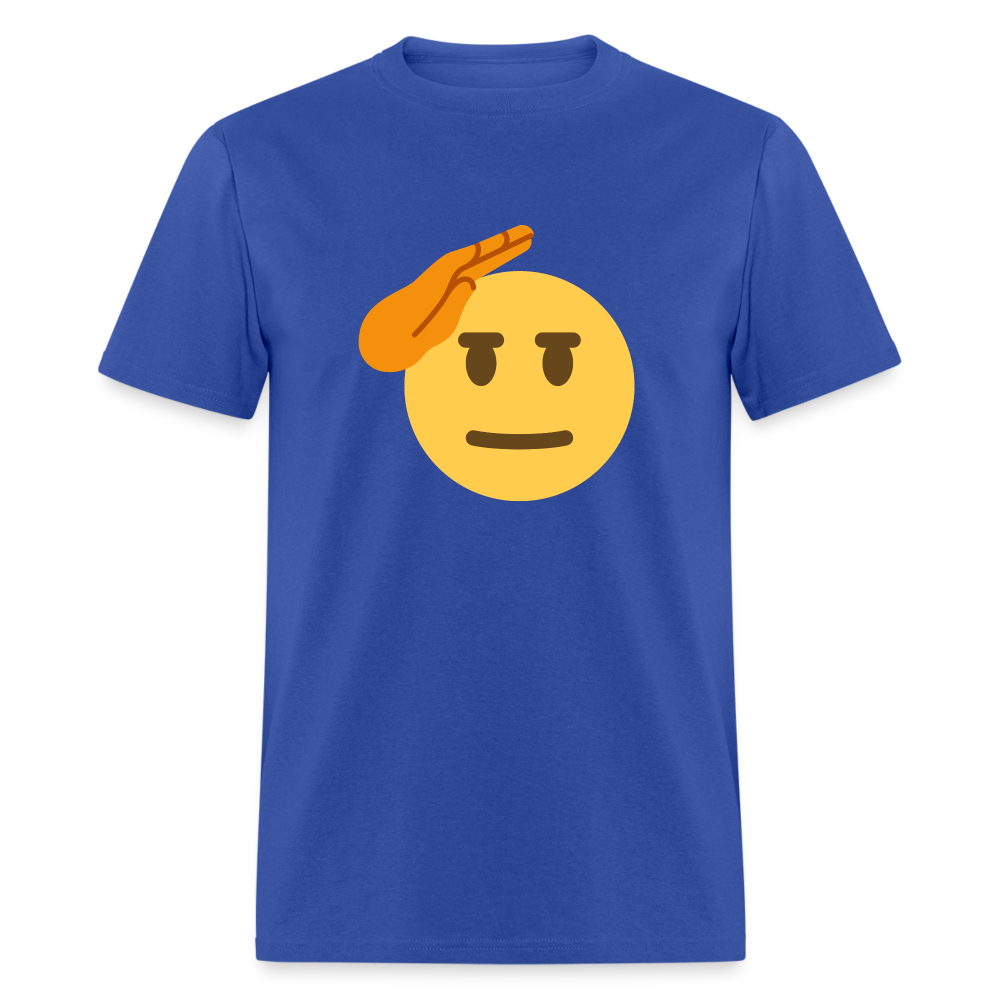 🫡 Saluting Face (Twemoji) Unisex Classic T-Shirt - royal blue