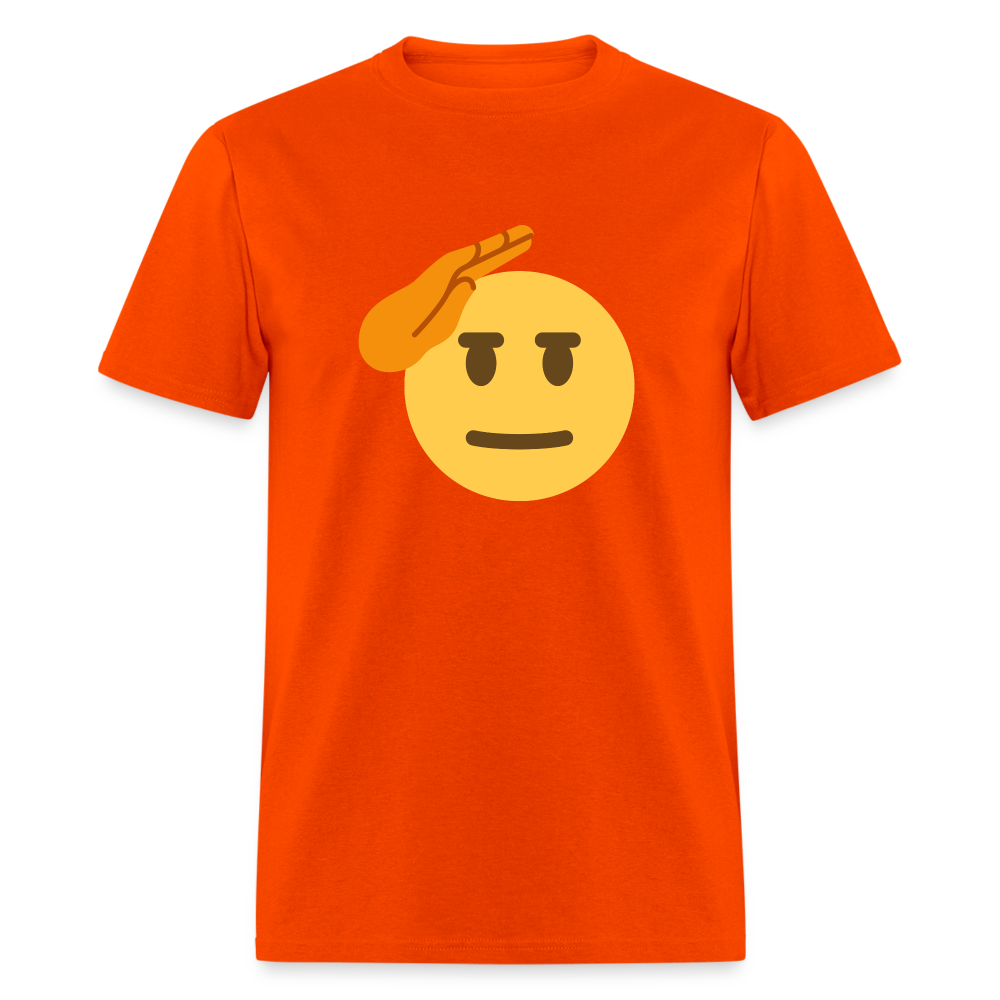 🫡 Saluting Face (Twemoji) Unisex Classic T-Shirt - orange