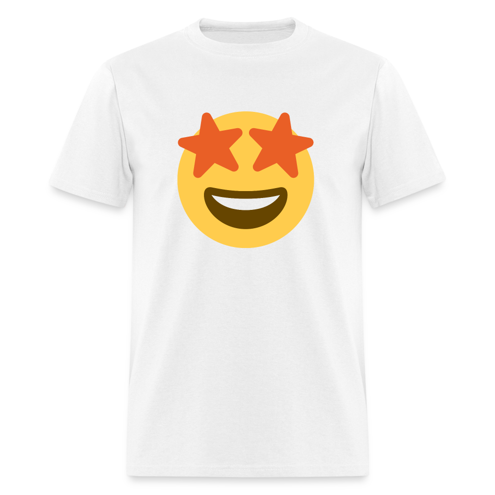 🤩 Star-Struck (Twemoji) Unisex Classic T-Shirt - white