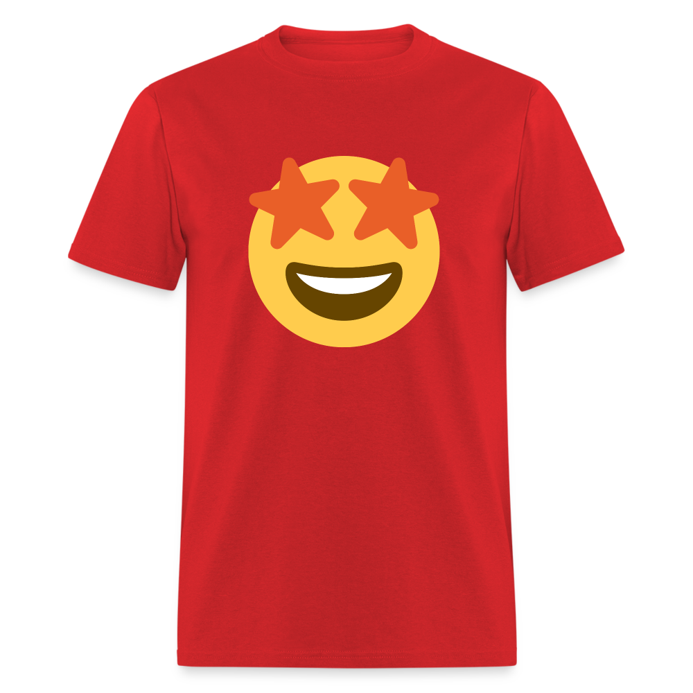 🤩 Star-Struck (Twemoji) Unisex Classic T-Shirt - red