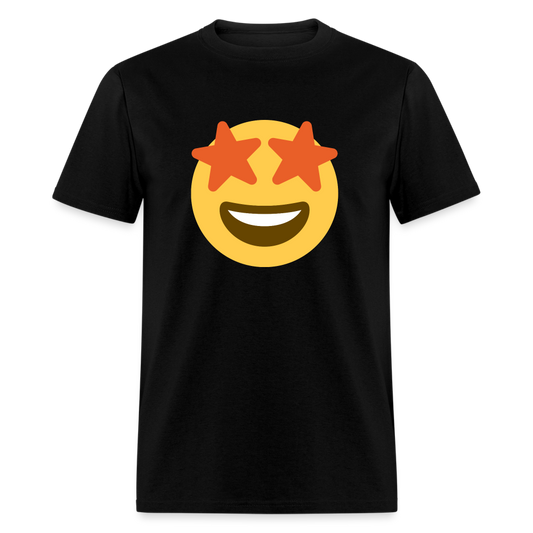 🤩 Star-Struck (Twemoji) Unisex Classic T-Shirt - black