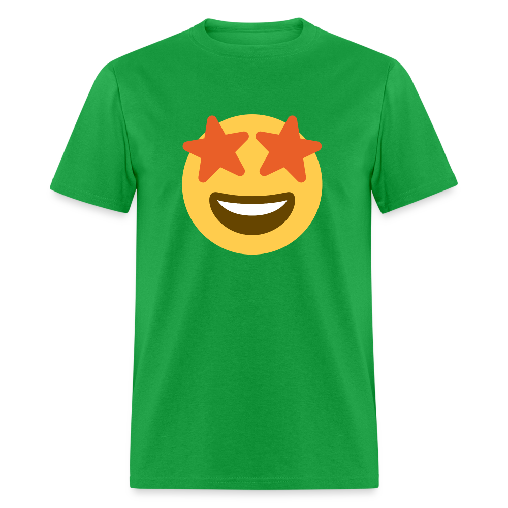 🤩 Star-Struck (Twemoji) Unisex Classic T-Shirt - bright green