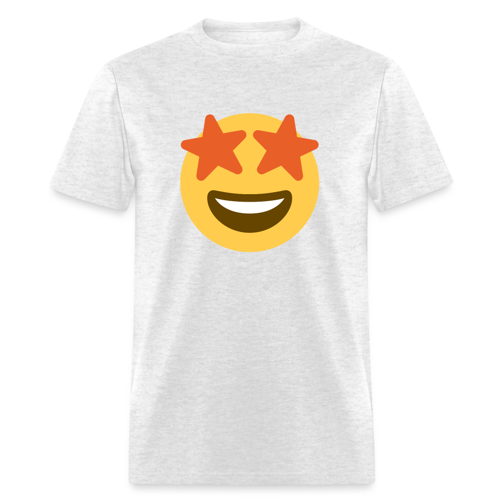 🤩 Star-Struck (Twemoji) Unisex Classic T-Shirt - light heather gray